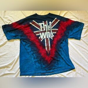 Liquid blue tie dye UK band “the who” size XL